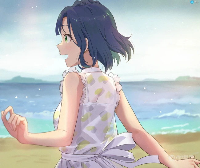 手机游戏《偶像大师 百万人演唱会！》可爱少女七尾百合子高清动漫插画合集