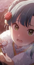 手机游戏《偶像大师 百万人演唱会！》可爱少女七尾百合子高清动漫插画合集