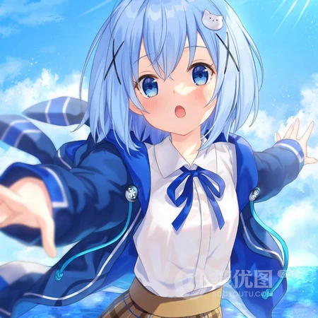 漫画《请问您今天要来点兔子吗？》可爱少女少女香风智乃高清头像图片