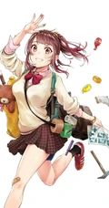 纯真可爱的动漫马尾辫少女高清插画图片图集