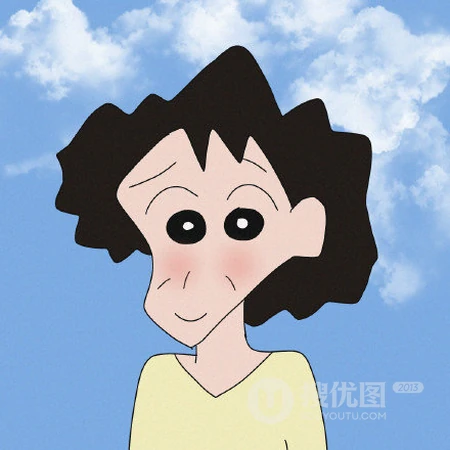 蜡笔小新及他的家庭成员一家人单独可爱卡通插画头像图片