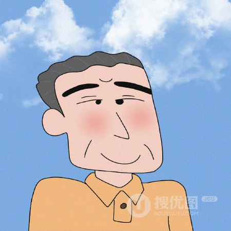 蜡笔小新及他的家庭成员一家人单独可爱卡通插画头像图片