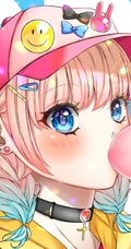 吹泡泡的可爱动漫少女插画，不同风格类型的可爱吹泡泡动漫女生图集欣赏
