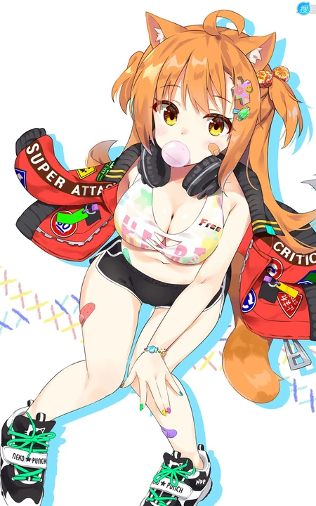 吹泡泡的可爱动漫少女插画，不同风格类型的可爱吹泡泡动漫女生图集欣赏
