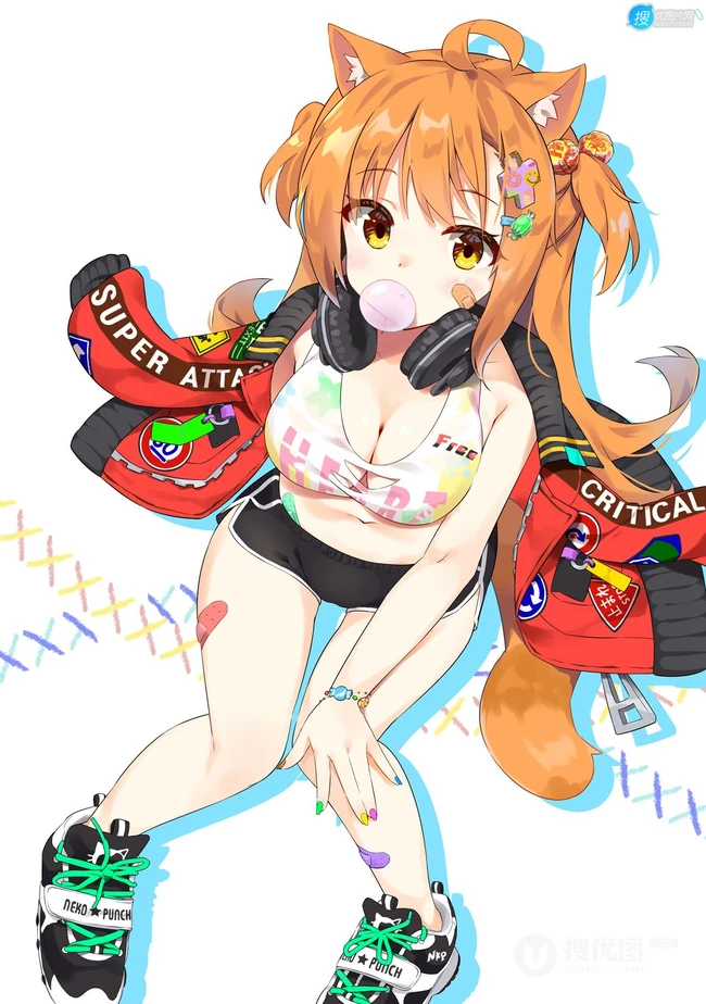 吹泡泡的可爱动漫少女插画，不同风格类型的可爱吹泡泡动漫女生图集欣赏