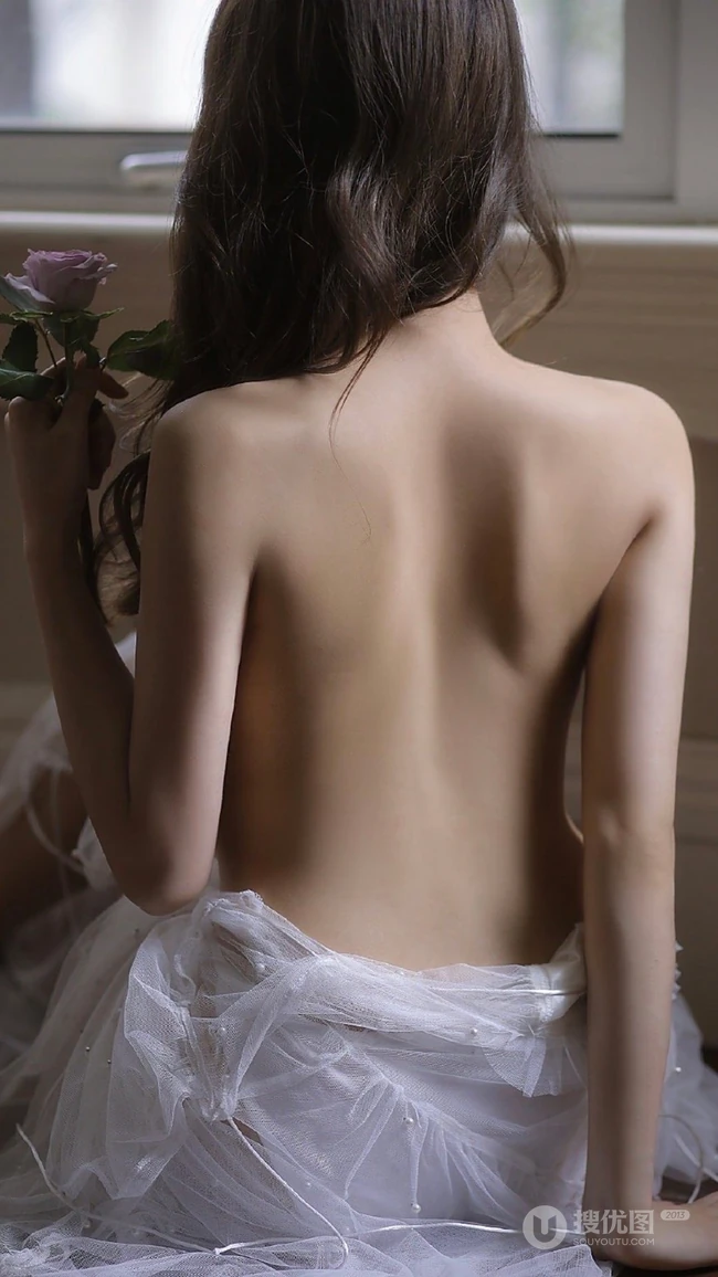 裸背性感少女唯美艺术私房摄影写真手机壁纸图片