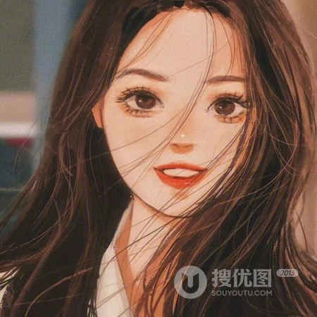 青葱少女，二八年华，手绘少女素描插画头像 别期望，怎会有失望？