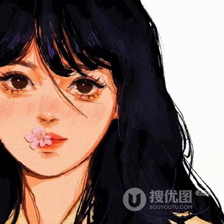 青葱少女，二八年华，手绘少女素描插画头像 别期望，怎会有失望？
