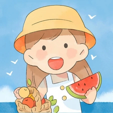 天真无邪，萌萌哒可爱卡通小男孩，小女孩夏日出游高清手绘Qq头像图片