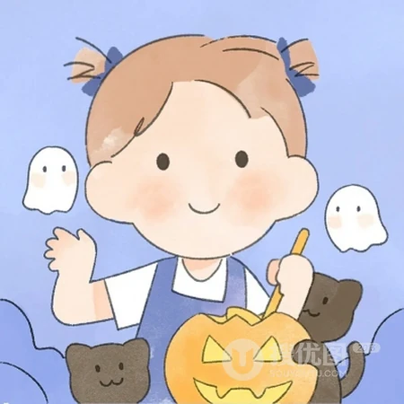 天真无邪，萌萌哒可爱卡通小男孩，小女孩夏日出游高清手绘Qq头像图片