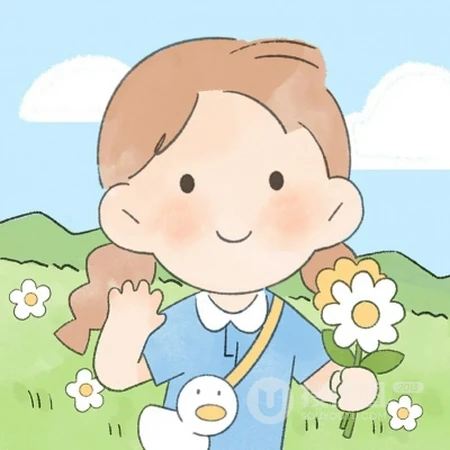 天真无邪，萌萌哒可爱卡通小男孩，小女孩夏日出游高清手绘Qq头像图片