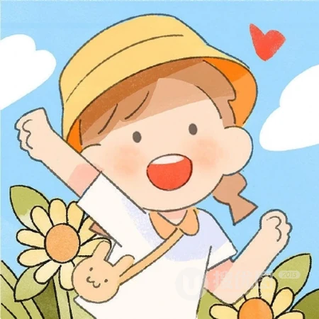 天真无邪，萌萌哒可爱卡通小男孩，小女孩夏日出游高清手绘Qq头像图片