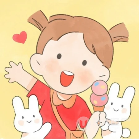 天真无邪，萌萌哒可爱卡通小男孩，小女孩夏日出游高清手绘Qq头像图片