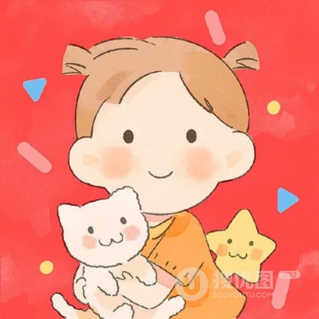 天真无邪，萌萌哒可爱卡通小男孩，小女孩夏日出游高清手绘Qq头像图片