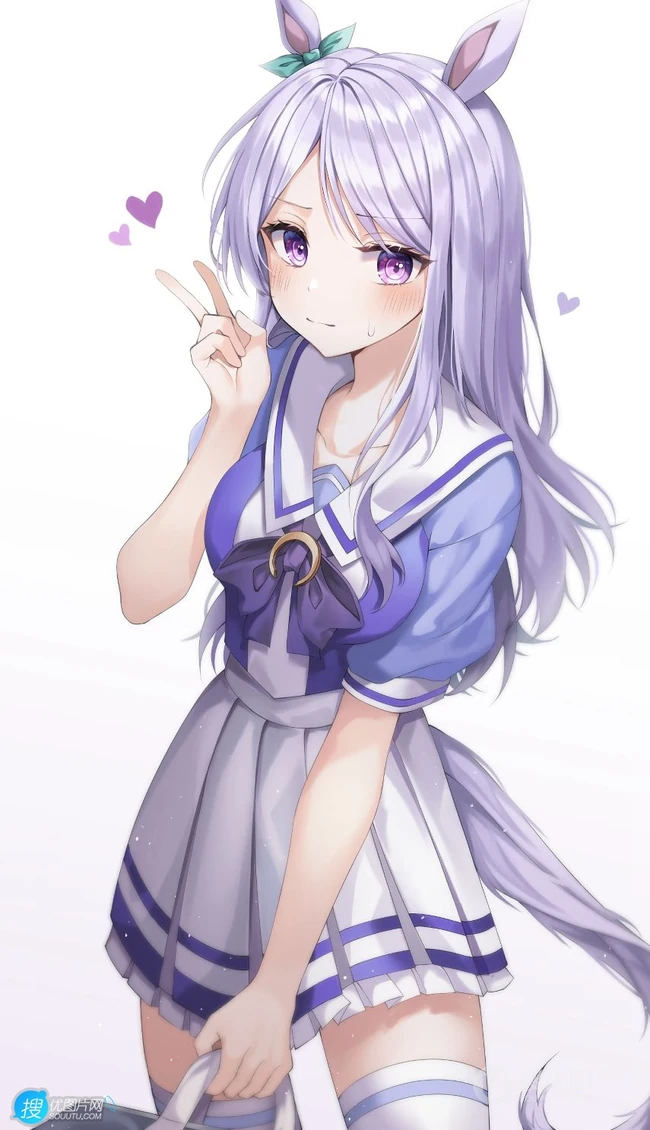 脸蛋红红，害羞的可爱动漫少女学生少女高清插画图集，韩国画师Duyu作品