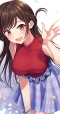 理想的女朋友，动漫《租借女友》人物一之濑千鹤（水原千鹤）高清插画图集