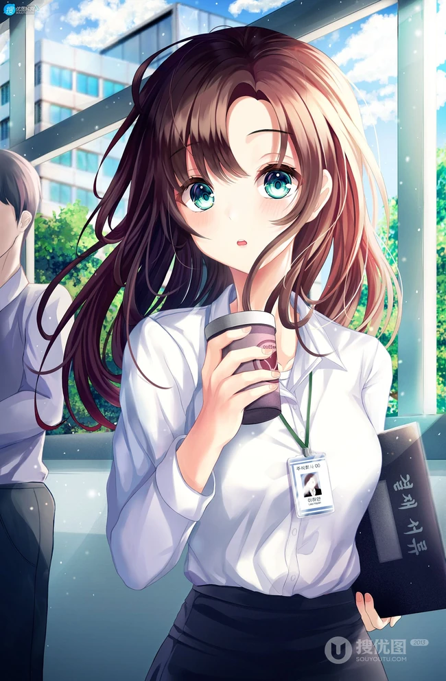 动漫女生轻熟，小姐姐气质职业装，女仆装，小西装等精选高清插画图集欣赏