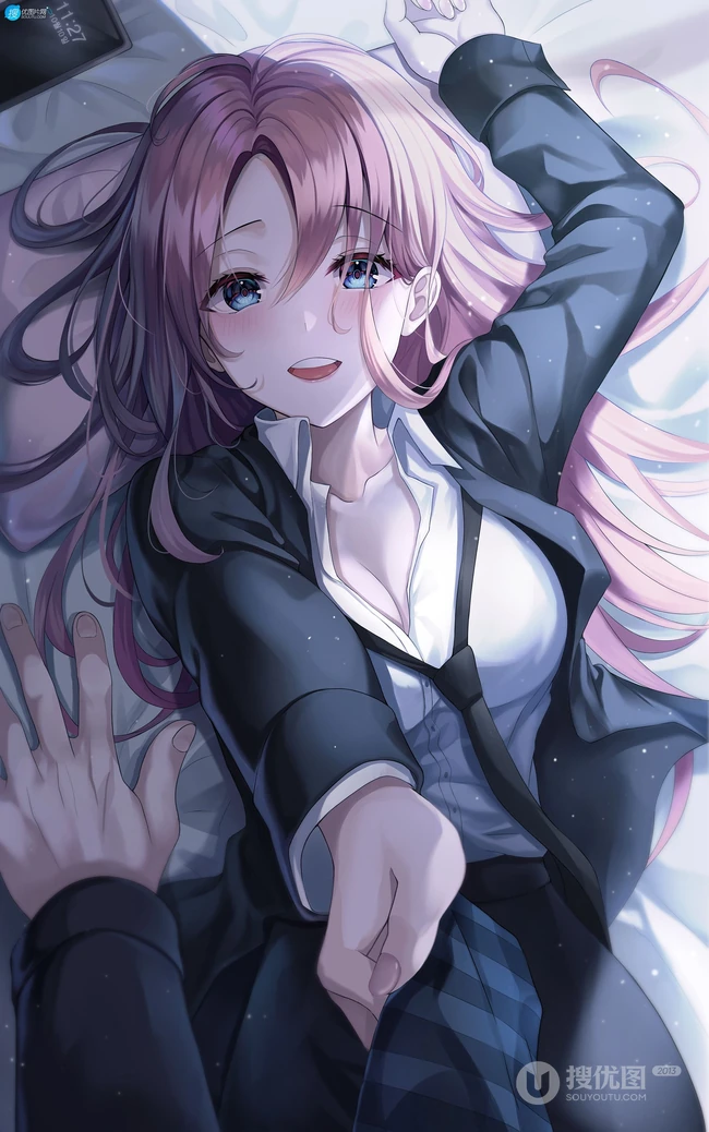 动漫女生轻熟，小姐姐气质职业装，女仆装，小西装等精选高清插画图集欣赏