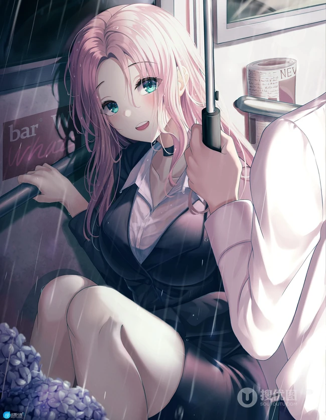 动漫女生轻熟，小姐姐气质职业装，女仆装，小西装等精选高清插画图集欣赏