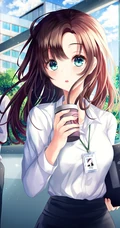 动漫女生轻熟，小姐姐气质职业装，女仆装，小西装等精选高清插画图集欣赏