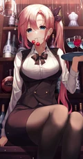 动漫女生轻熟，小姐姐气质职业装，女仆装，小西装等精选高清插画图集欣赏
