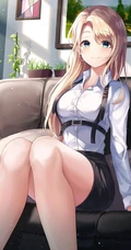 动漫女生轻熟，小姐姐气质职业装，女仆装，小西装等精选高清插画图集欣赏