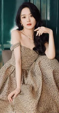 赵丽颖华美浪漫的礼服穿搭优雅气质写真图片