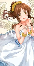 典型的软妹子，带单团子的头型的动漫少女人物高森蓝子插画图集