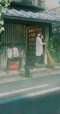 唯美日和风插画，生活在农村，城市，寺庙等不同地方的人物插画美图欣赏