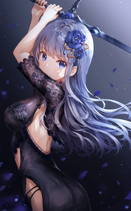 气质动漫女生轻熟，少女精美图集，韩国画师Lunacle笔下的动漫女生插画欣赏
