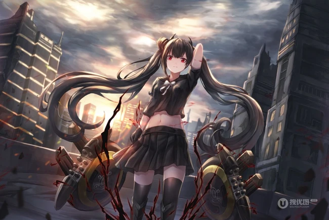 气质动漫女生轻熟，少女精美图集，韩国画师Lunacle笔下的动漫女生插画欣赏