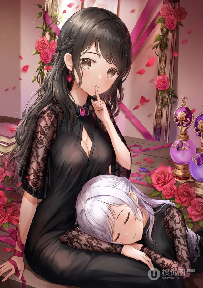 气质动漫女生轻熟，少女精美图集，韩国画师Lunacle笔下的动漫女生插画欣赏