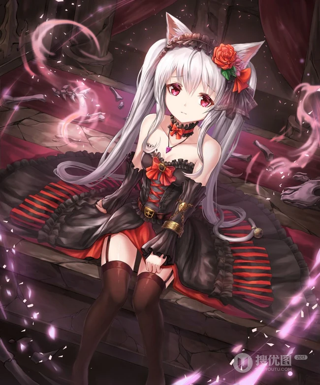 气质动漫女生轻熟，少女精美图集，韩国画师Lunacle笔下的动漫女生插画欣赏