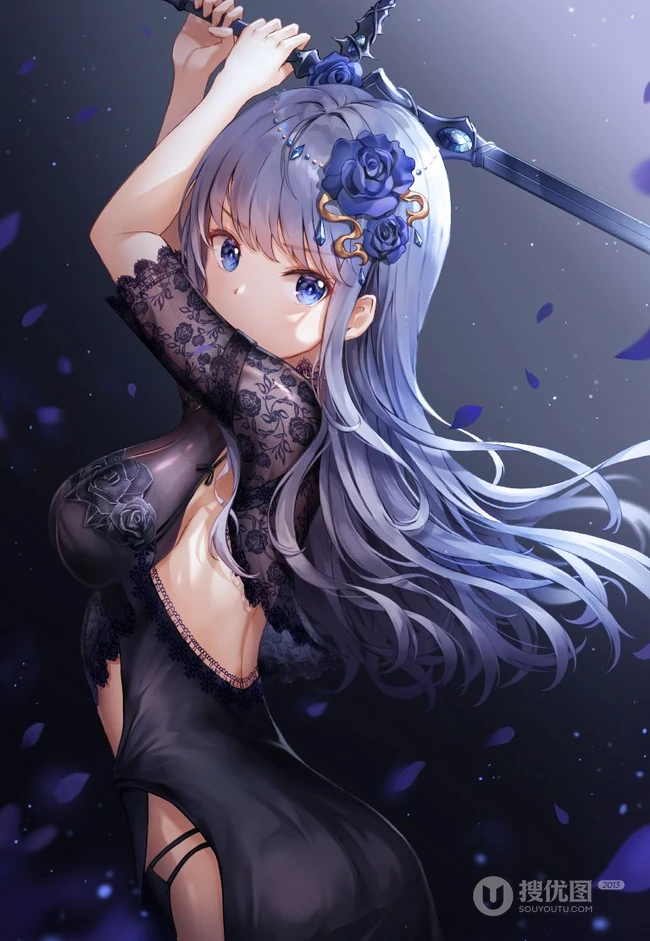 气质动漫女生轻熟，少女精美图集，韩国画师Lunacle笔下的动漫女生插画欣赏