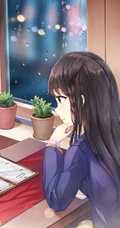 气质动漫女生轻熟，少女精美图集，韩国画师Lunacle笔下的动漫女生插画欣赏