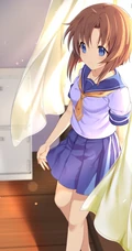 活泼可爱， 和善，爱照顾人 《寒蝉鸣泣之时》人物龙宫礼奈动漫插画美图