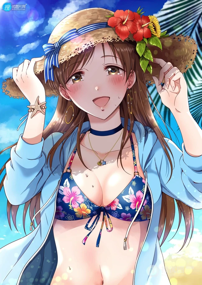 色气满满的大姐姐，动画《偶像大师 灰姑娘女孩》人物新田美波插画图集欣赏