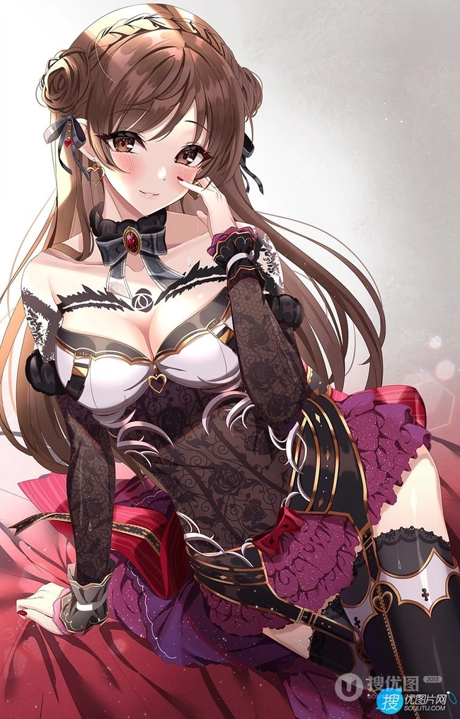 色气满满的大姐姐，动画《偶像大师 灰姑娘女孩》人物新田美波插画图集欣赏