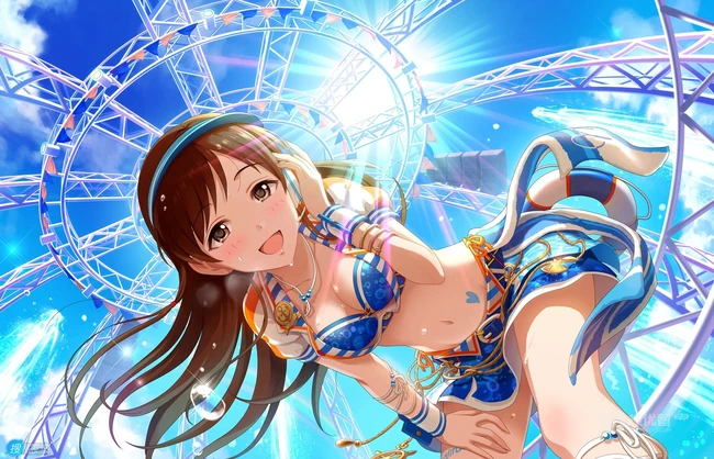 色气满满的大姐姐，动画《偶像大师 灰姑娘女孩》人物新田美波插画图集欣赏