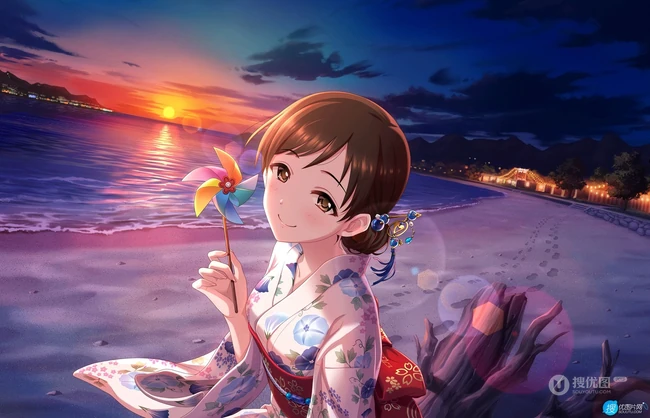 色气满满的大姐姐，动画《偶像大师 灰姑娘女孩》人物新田美波插画图集欣赏