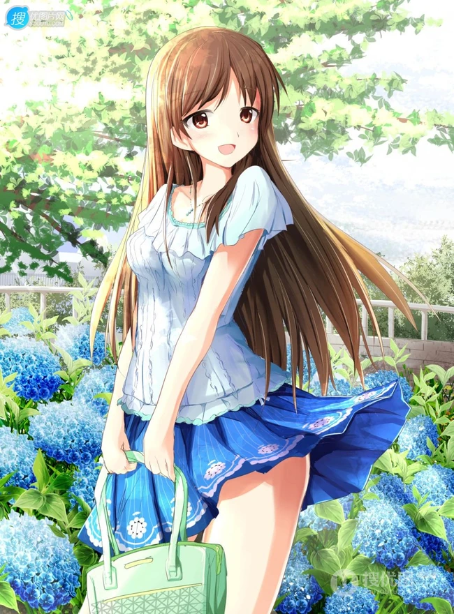 色气满满的大姐姐，动画《偶像大师 灰姑娘女孩》人物新田美波插画图集欣赏