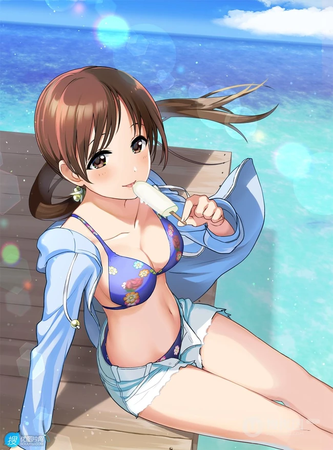 色气满满的大姐姐，动画《偶像大师 灰姑娘女孩》人物新田美波插画图集欣赏