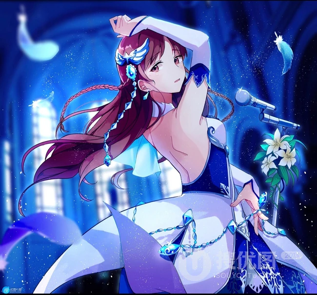色气满满的大姐姐，动画《偶像大师 灰姑娘女孩》人物新田美波插画图集欣赏