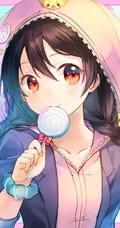 拥有红色眼睛的可爱少女少女，动画《lovelive!》人物矢泽妮可高清插画图集