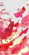 拥有红色眼睛的可爱少女少女，动画《lovelive!》人物矢泽妮可高清插画图集