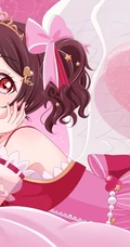 拥有红色眼睛的可爱少女少女，动画《lovelive!》人物矢泽妮可高清插画图集