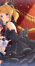 拥有红色眼睛的可爱少女少女，动画《lovelive!》人物矢泽妮可高清插画图集