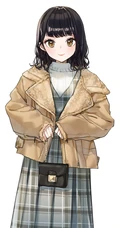 看起来很是清爽很舒服二次元短发女生，轻熟，少女高清插画图集欣赏
