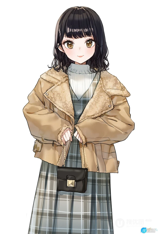 看起来很是清爽很舒服二次元短发女生，轻熟，少女高清插画图集欣赏