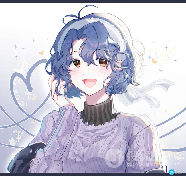 看起来很是清爽很舒服二次元短发女生，轻熟，少女高清插画图集欣赏